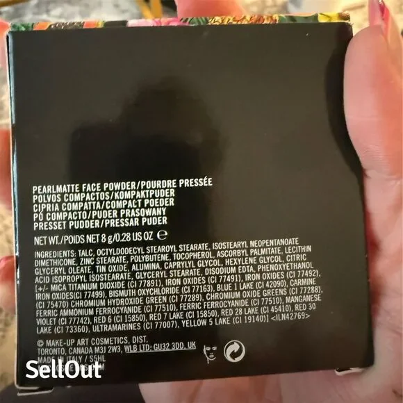 MAC Limited Edition Pearlmatte Face Powder 'Oh My Passion' 8g - Picture 6 of 7